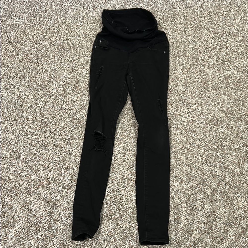 Stylish Black skinny leg Maternity Jeans